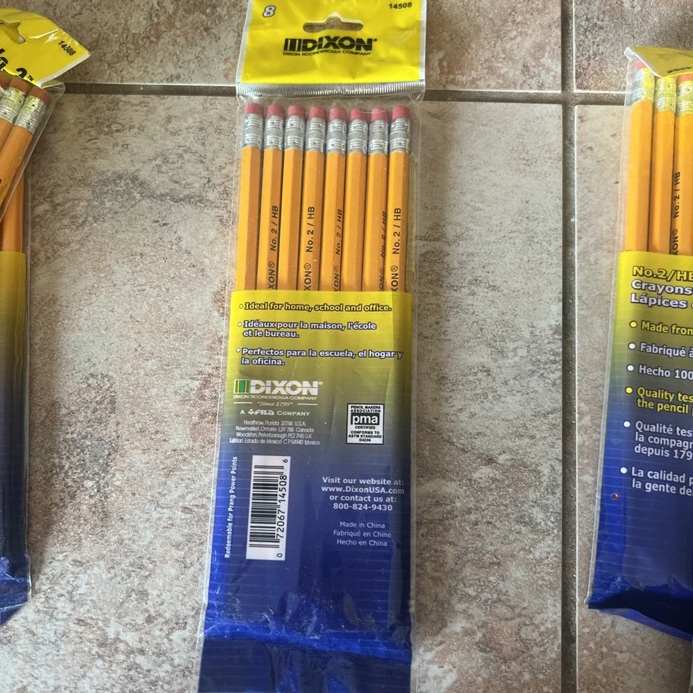 Dixon Ticonderoga No.‎ 2 Pencils- 8 Packs Of 8